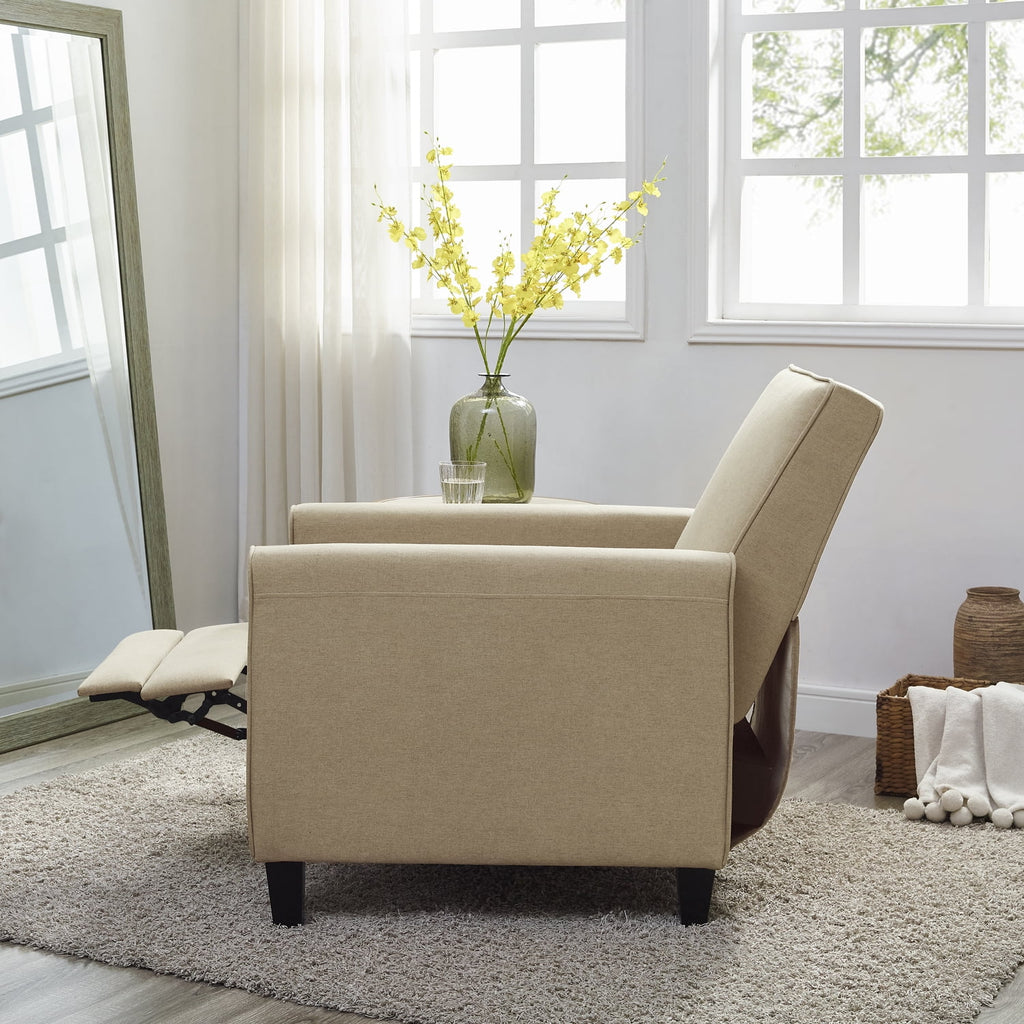 Mocha Linen Upholstered Club Chair Set of 2 O923383