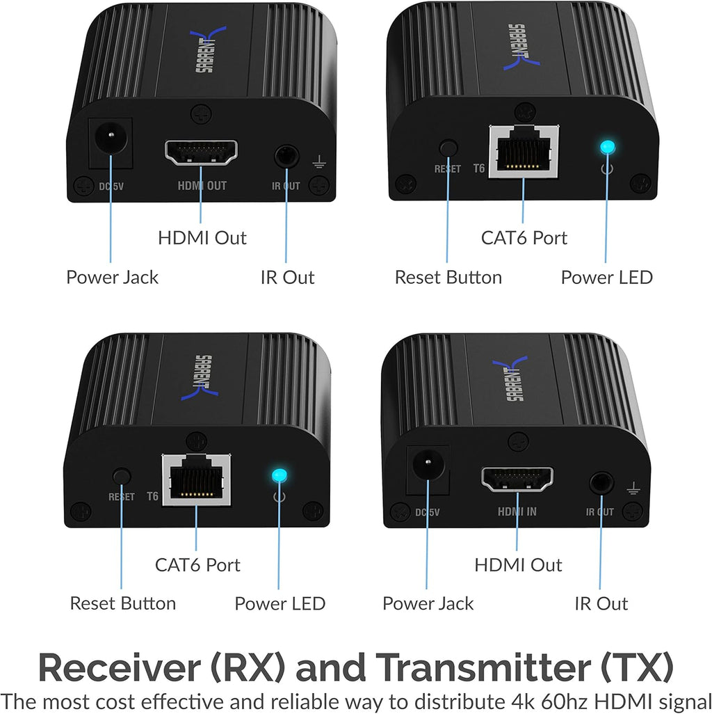4K HDMI Extender Over CAT6, 60 Meters D15272