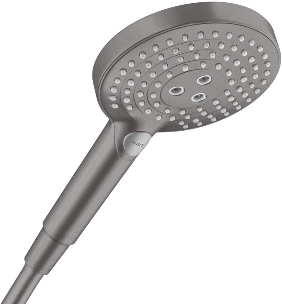 Brushed Black Chrome 5-inch Handheld Shower Head B362