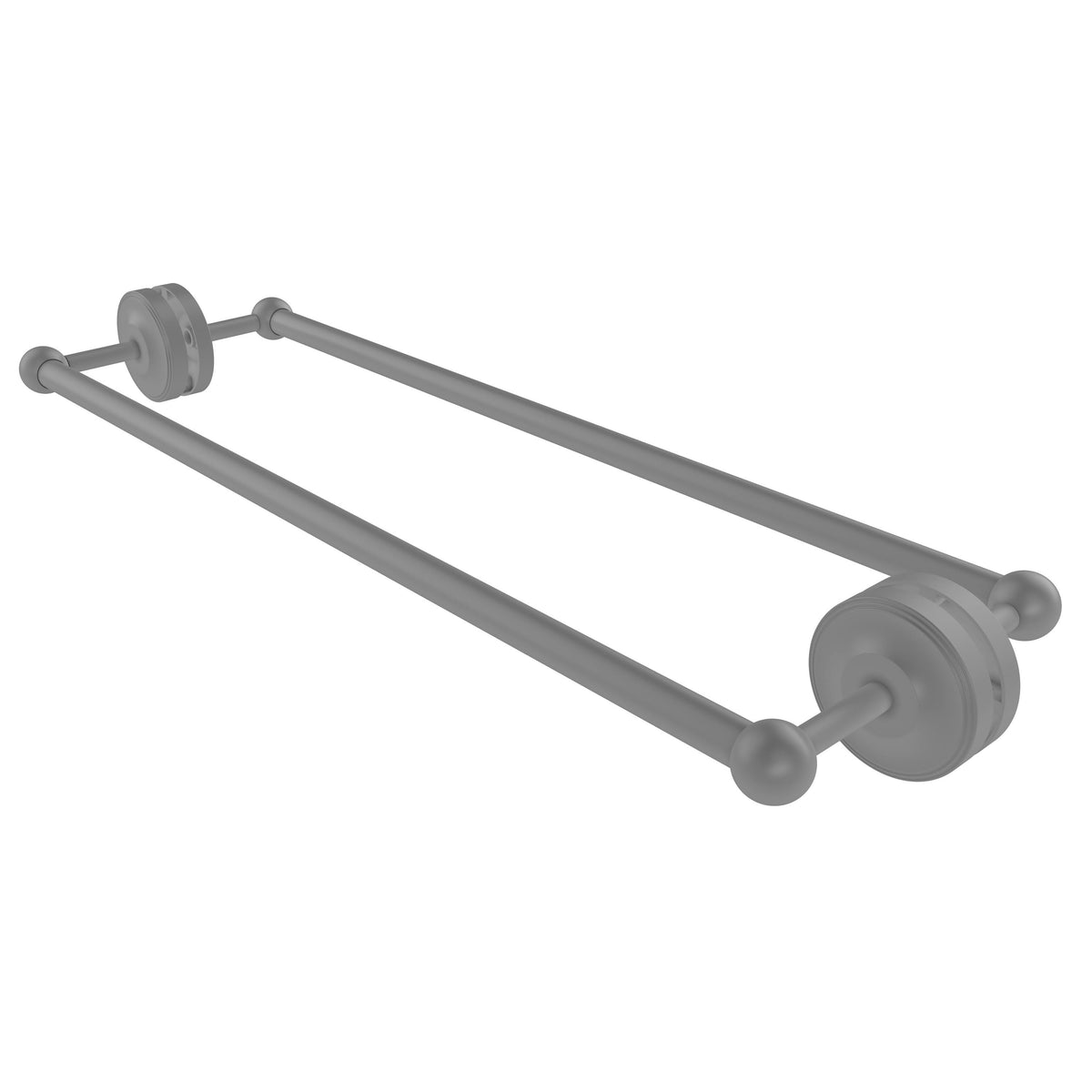 24 inch Back to Back Shower Door Towel Bar Matte Gray J764443