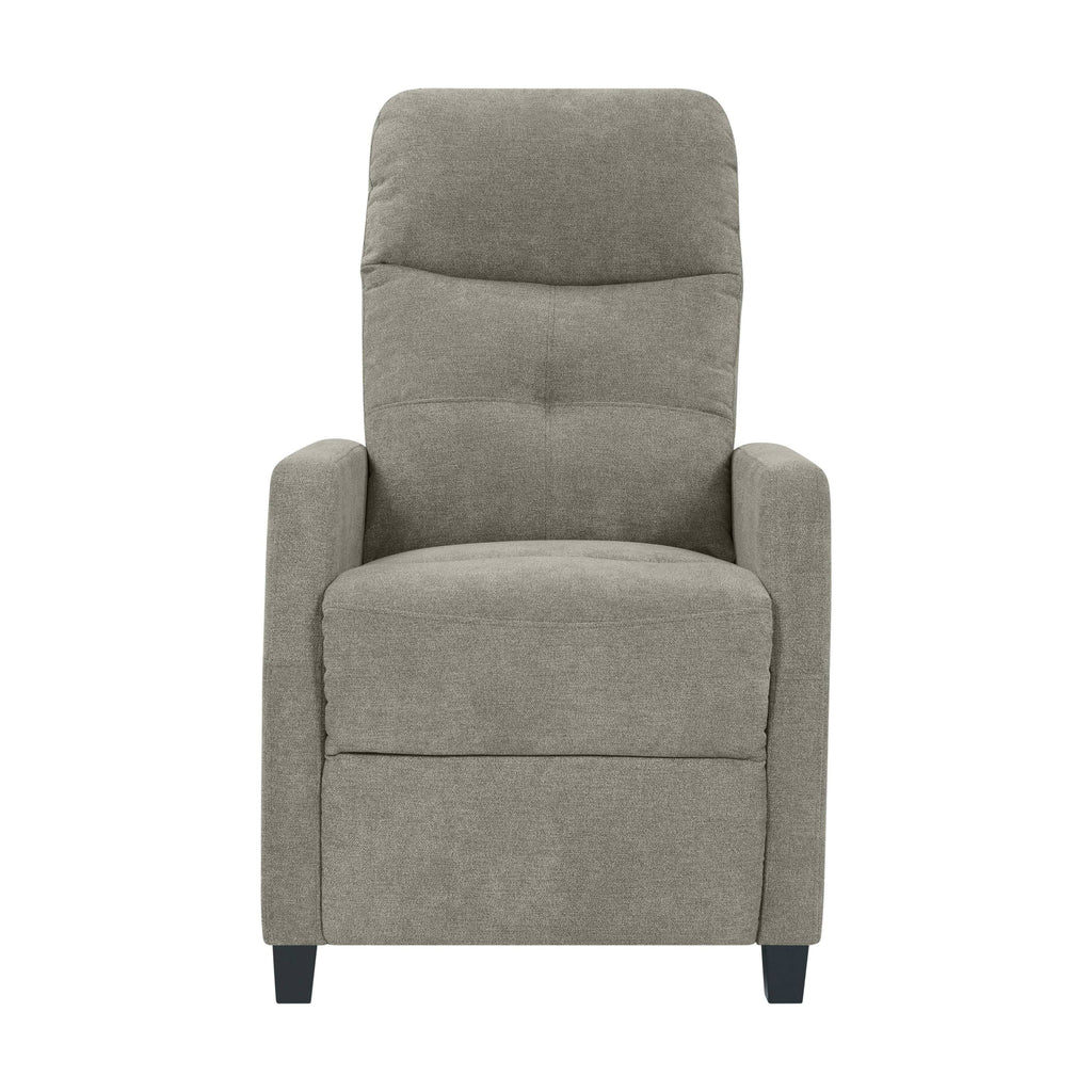 Warm Grey Push-Back Recliner Chair B8412