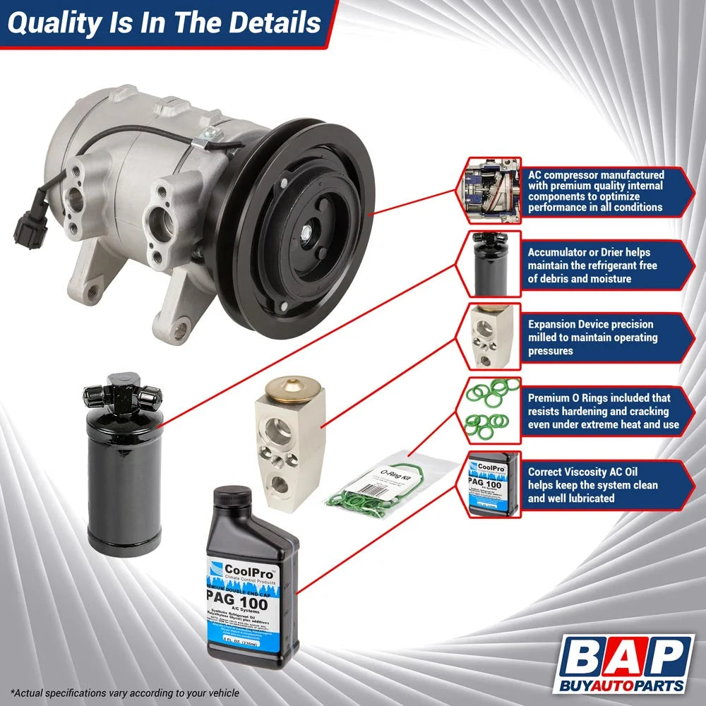 Audi Q7 AC Compressor with A/C Repair Kit A151120
