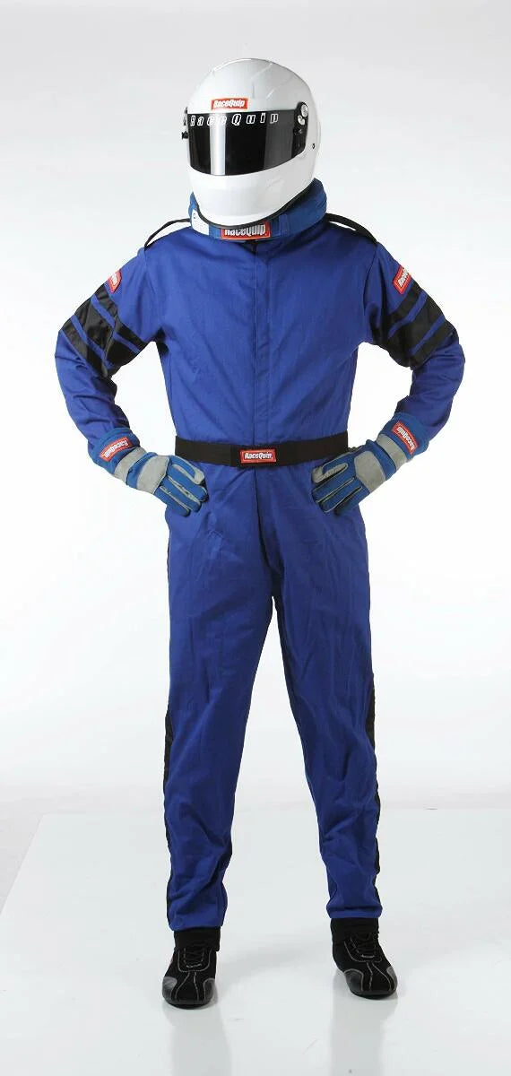 Blue/Black Stripe 1-Pc Driving Suit XL C629607