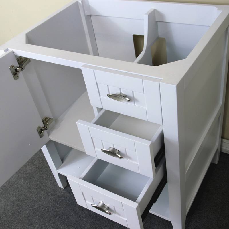 29 in. White Single Sink Vanity Cabinet Q483