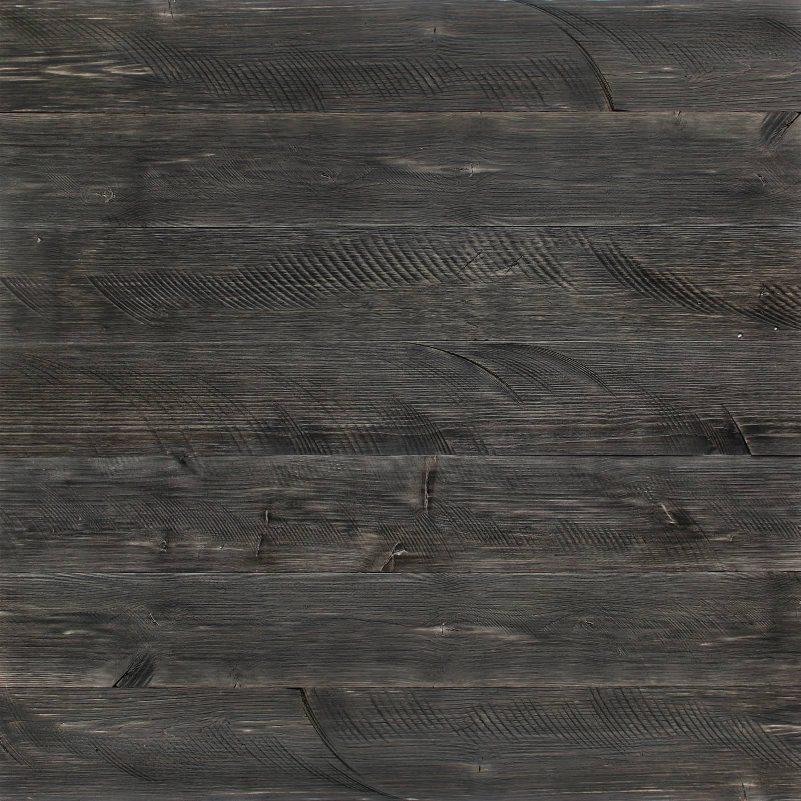 Self-Adhesive Distressed Real Wood Plank Dark Grey A343717