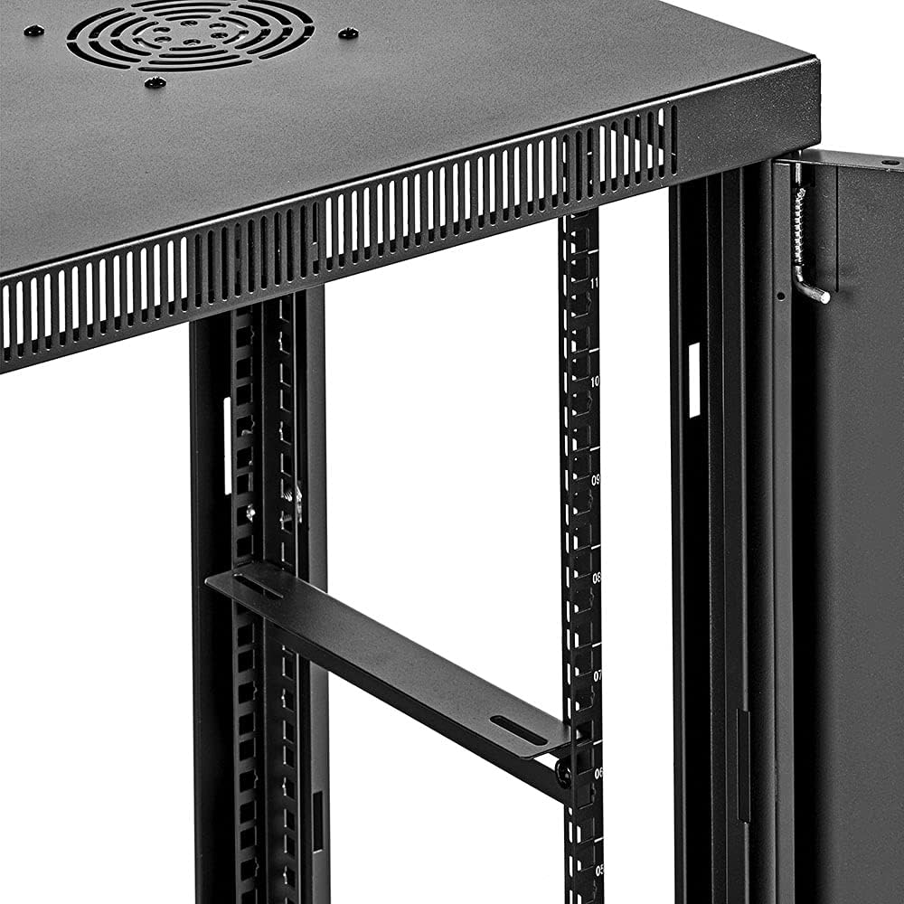 9U Wall-Mount Network Cabinet Enclosure with Glass Front Door D3887