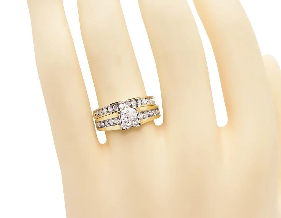 10k Yellow Gold Diamond Engagement Ring Y991541