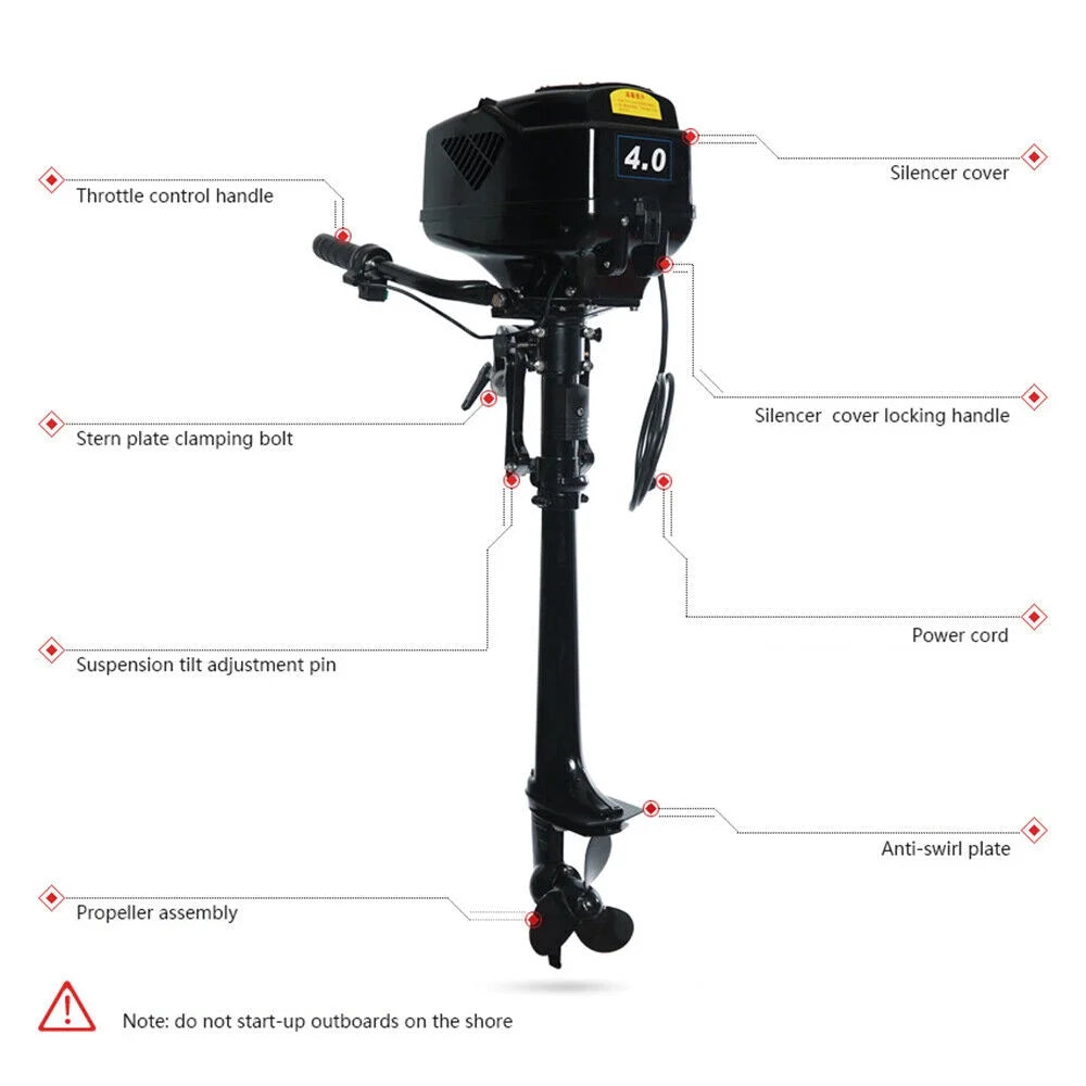 48V Brushless Electric Outboard Trolling Motor I17712