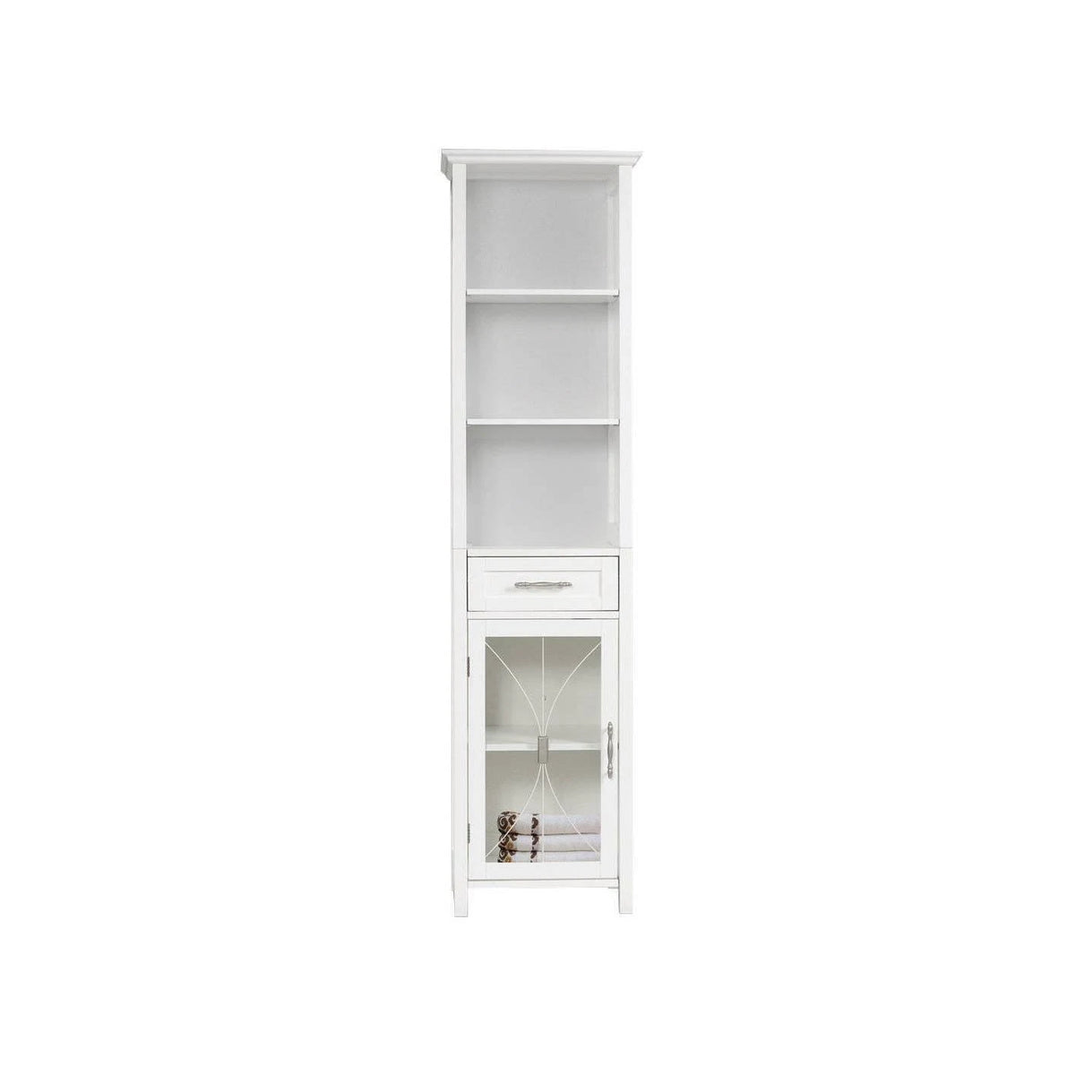 White Linen Cabinet P163