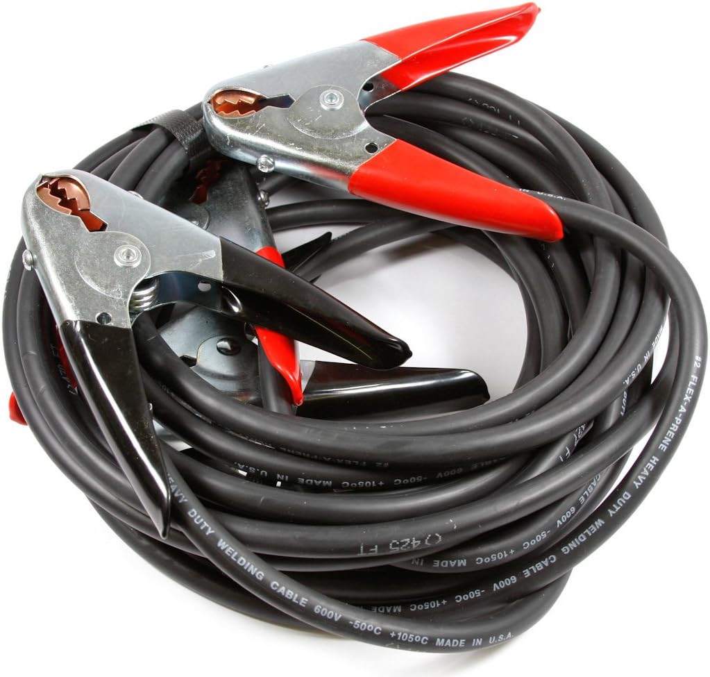Heavy Duty Booster Cables with 500 Amp Clamps, 25-Feet, Black And Red E826