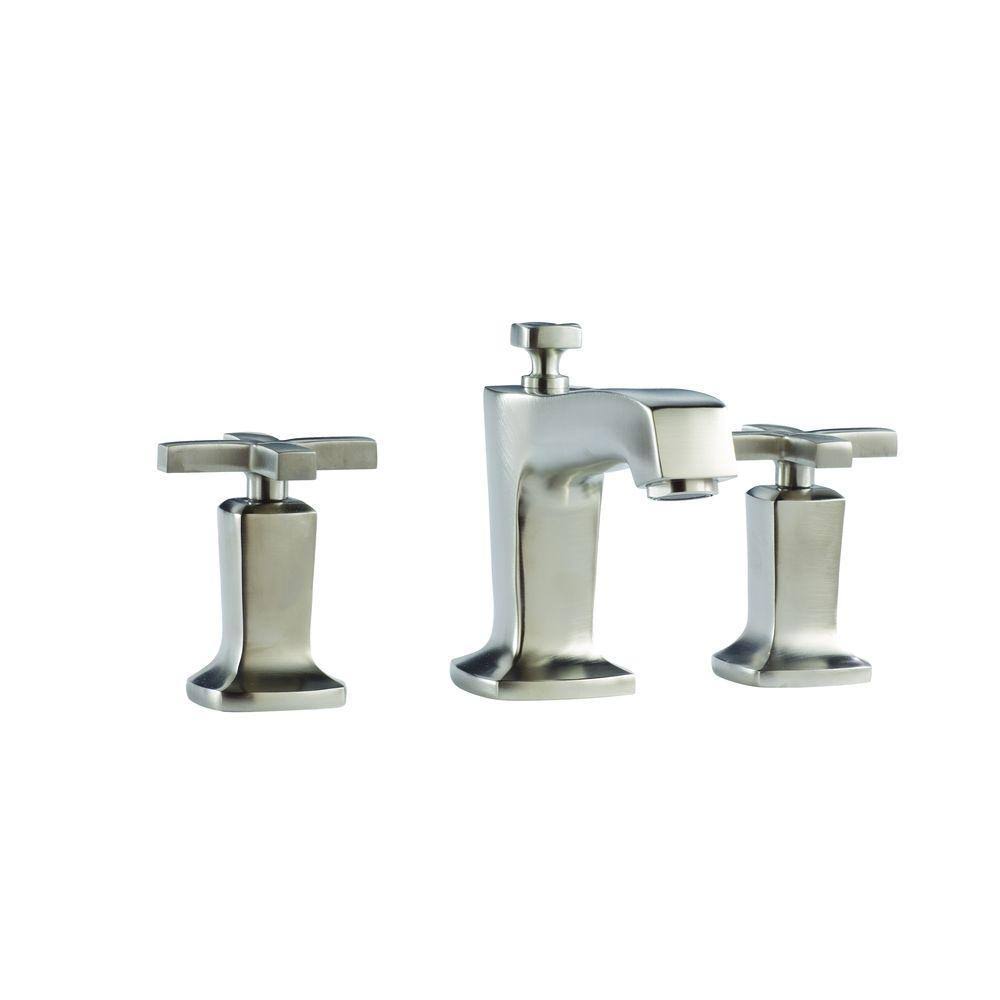 Vibrant Brushed Nickel Widespread Bathroom Faucet X1298