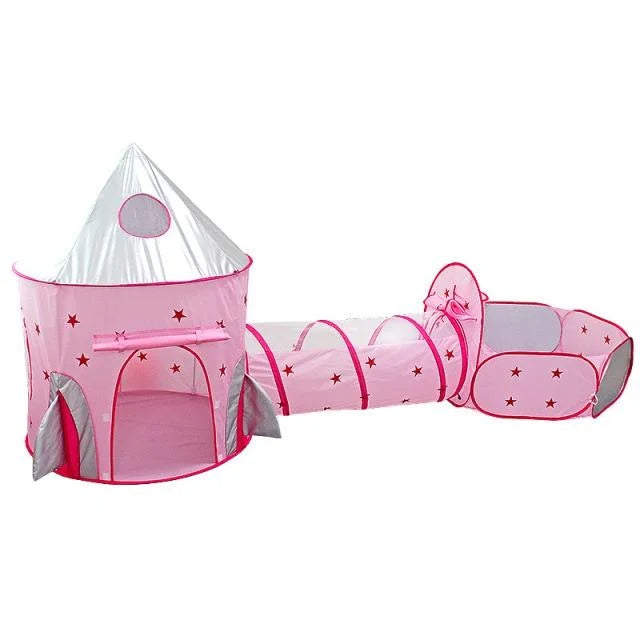 Foldable Crawling Tunnel Play House with Ball Pool, 50pcs Balls P599