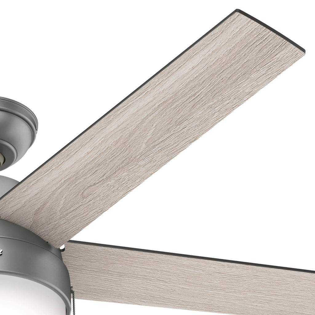 Matte Silver LED Ceiling Fan Z348