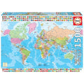 1500-Piece World Map Puzzle U480450