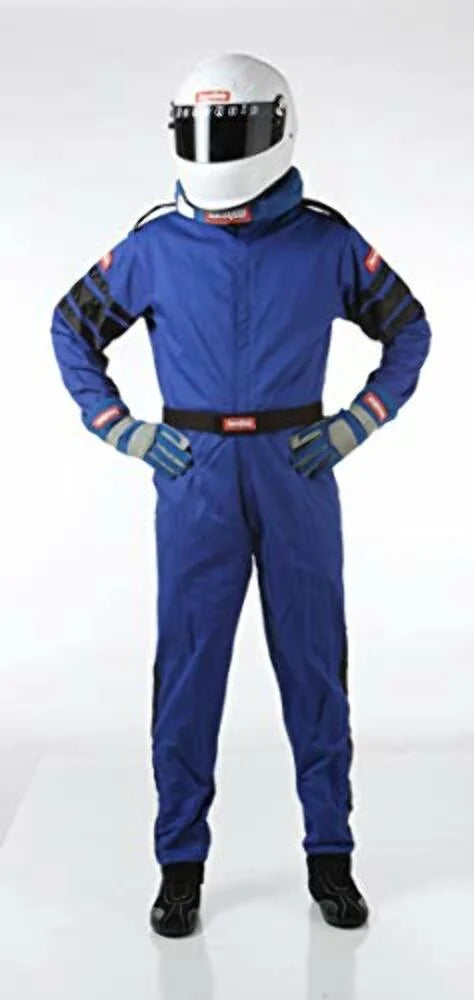 Blue/Black Stripe 1-Pc Driving Suit XL C629607
