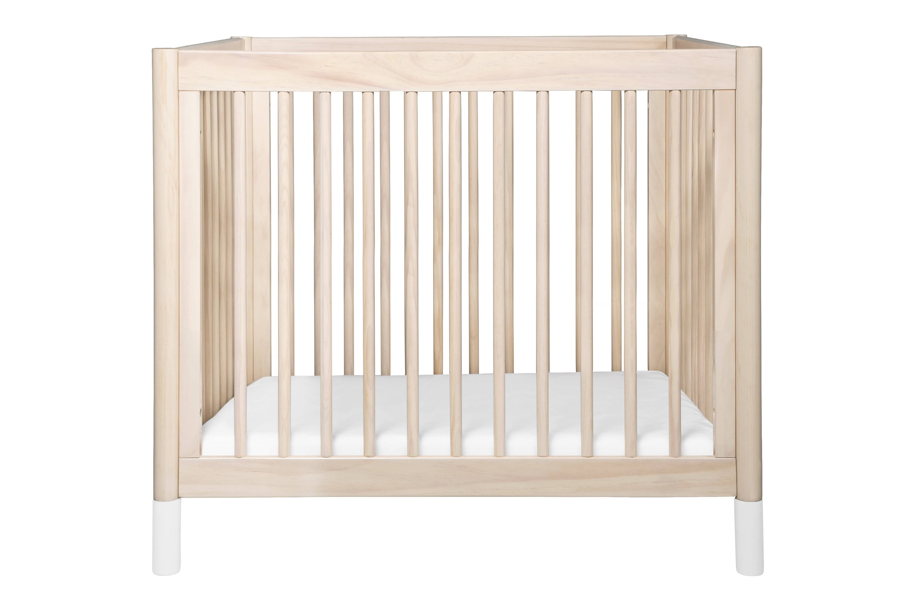 Washed Natural White 2-in-1 Mini Crib and Twin Bed K5260