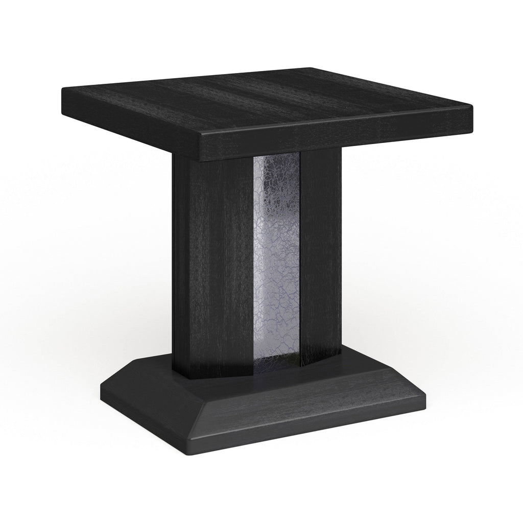 Black LED End Table E70363