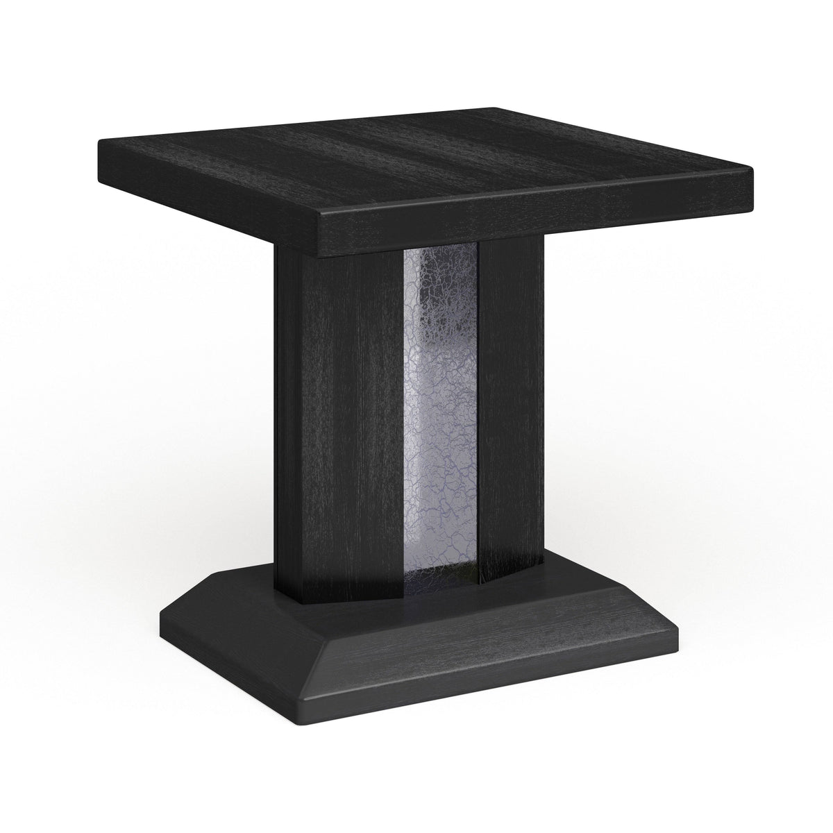 Black LED End Table E70363