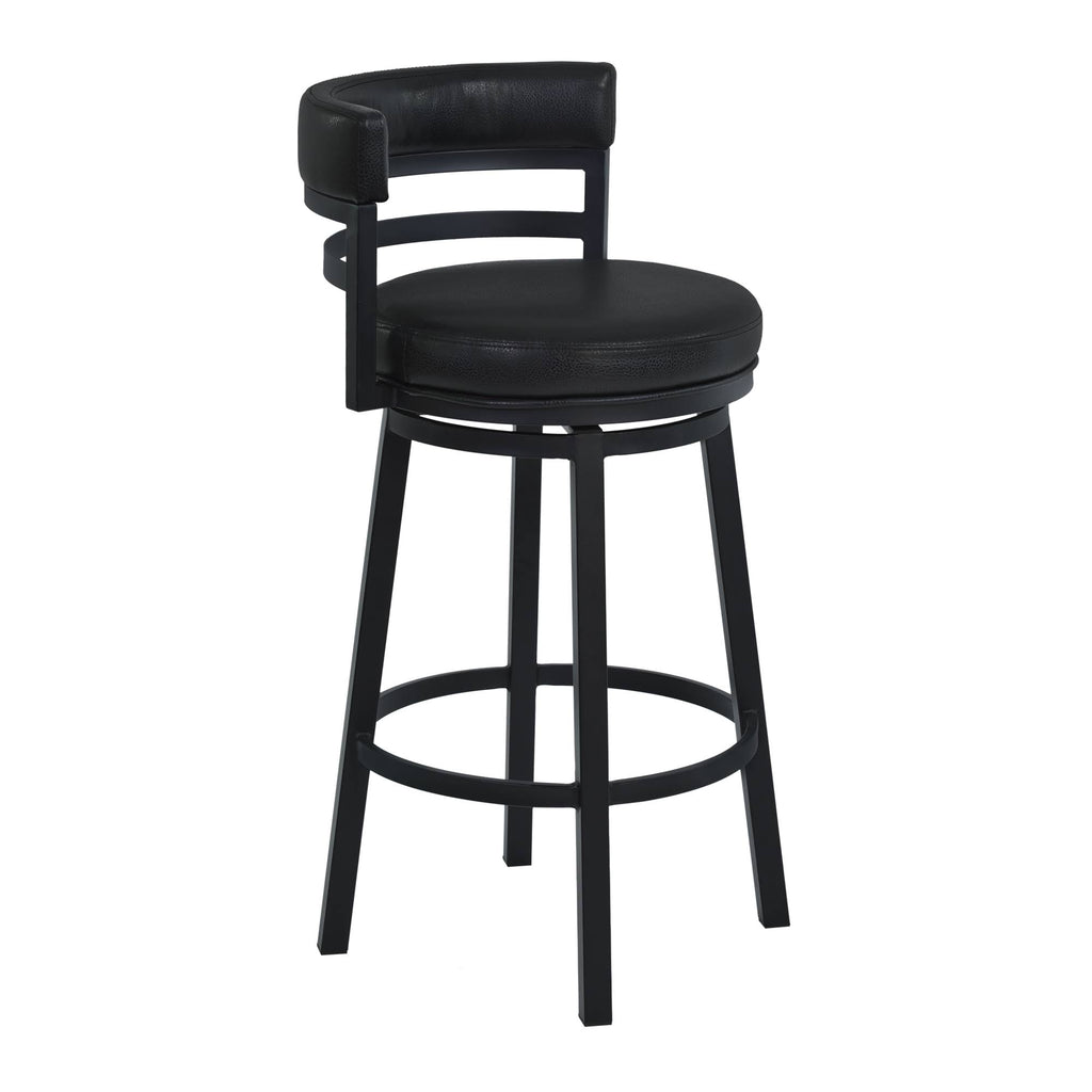 Black PU Swivel Barstool X476856