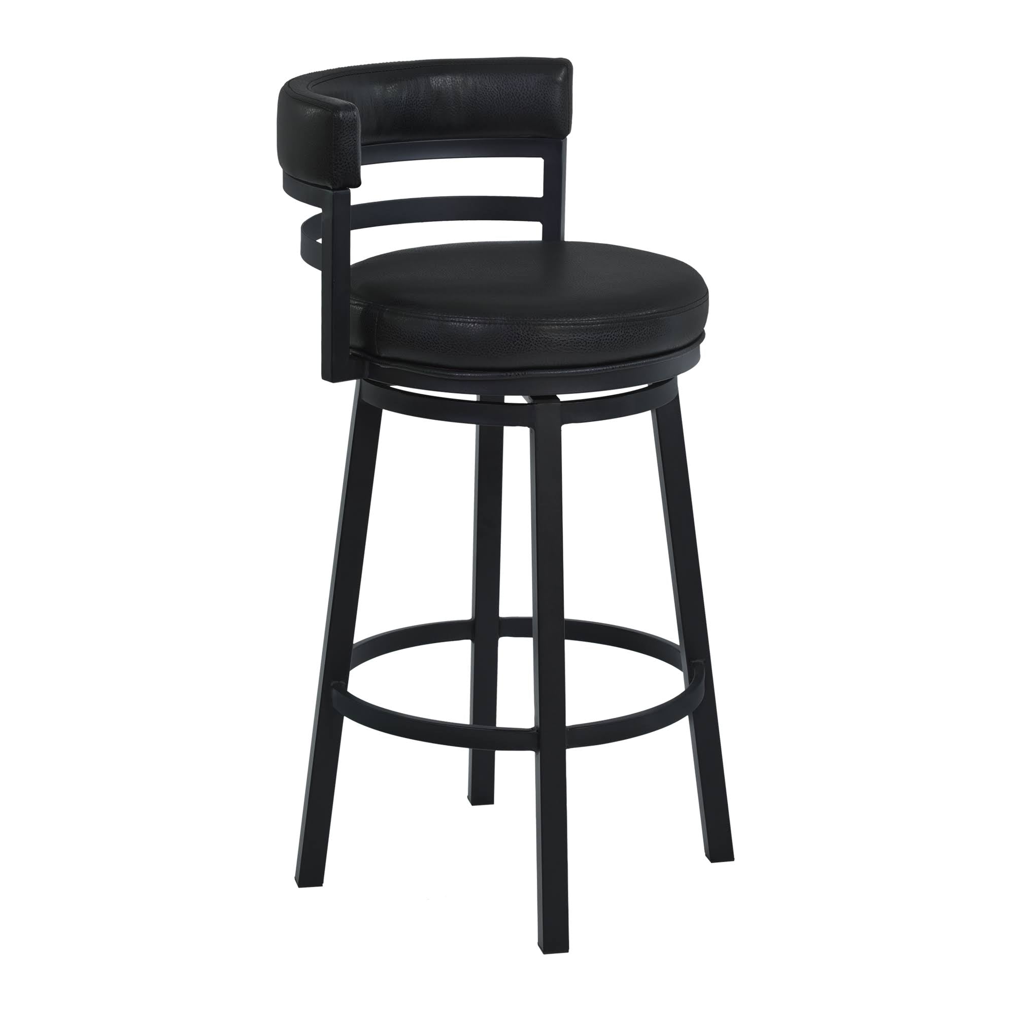 Black PU Swivel Barstool X476856