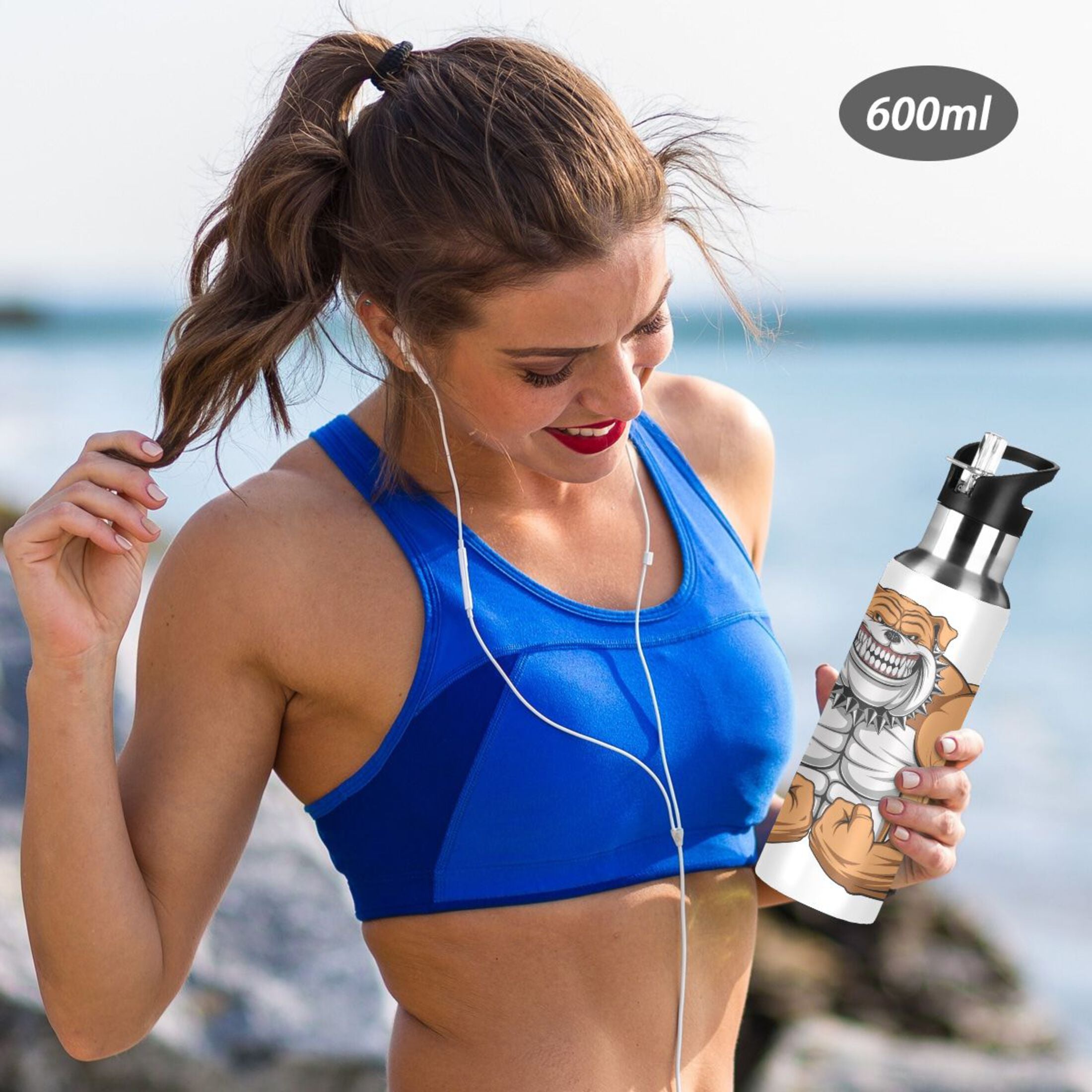 Stainless Steel Insulated Water Bottle with Straw Lid A30239