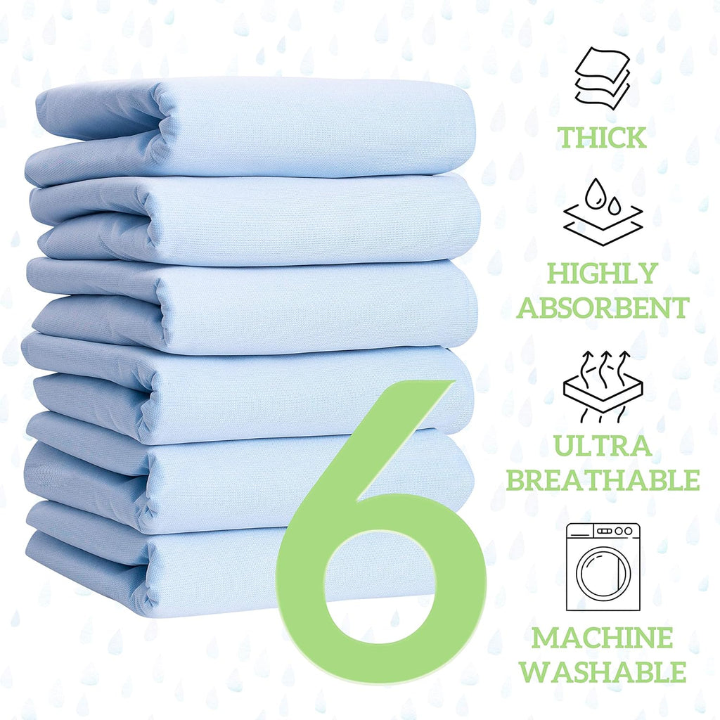 Washable Large Bed Pads, Pack of 6, 34 x 36 U44191