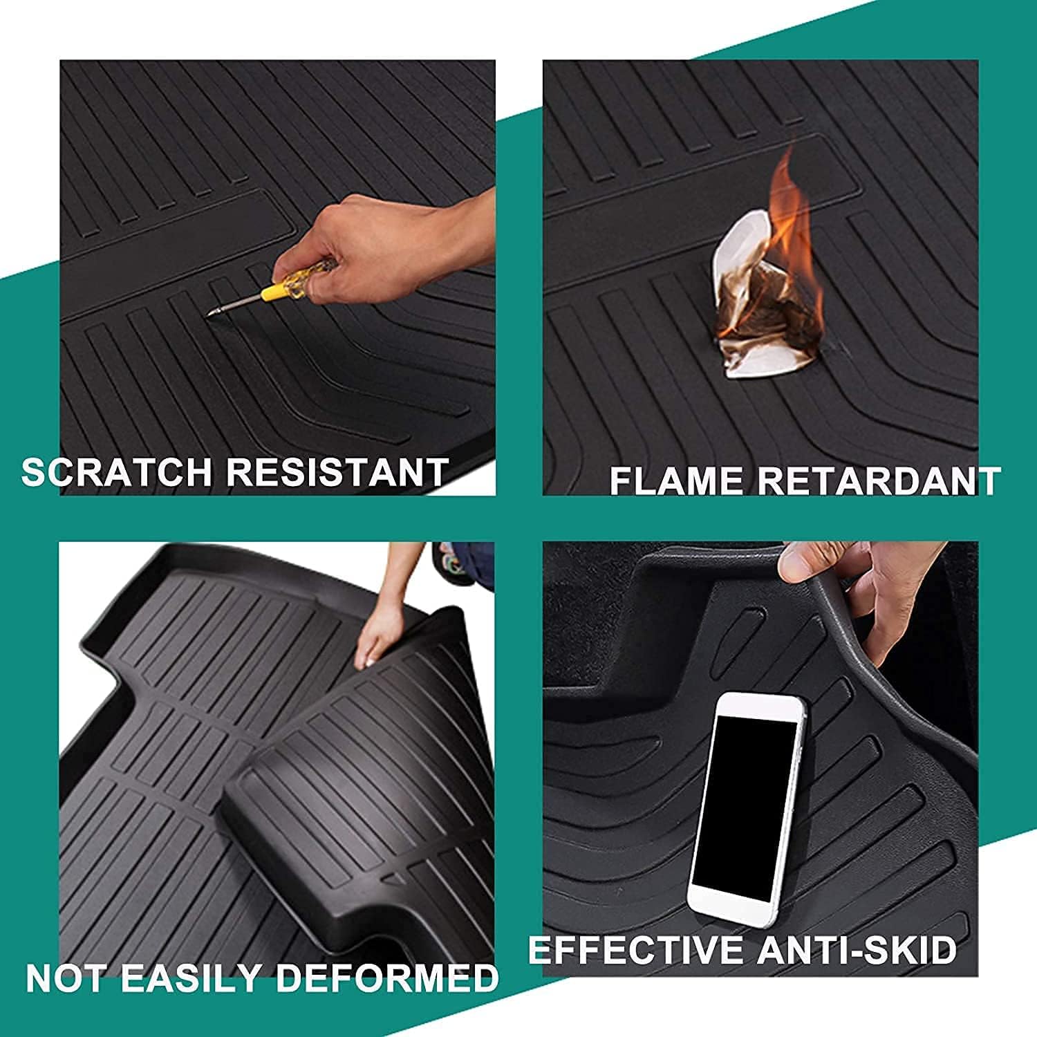 Heavy Duty Cargo Mat Liner with Traction Grips, Pack of 2 S523