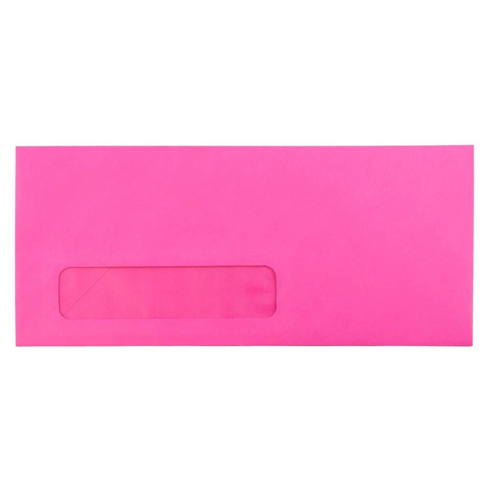 #10 Window Envelopes, 4 1/8 x 9 1/2, Brite Hue Ultra Fuchsia Pink, 500/Box Y2826