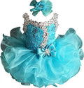 Blue Baby Girl's Pageant Dress Size 9-12M Z37018