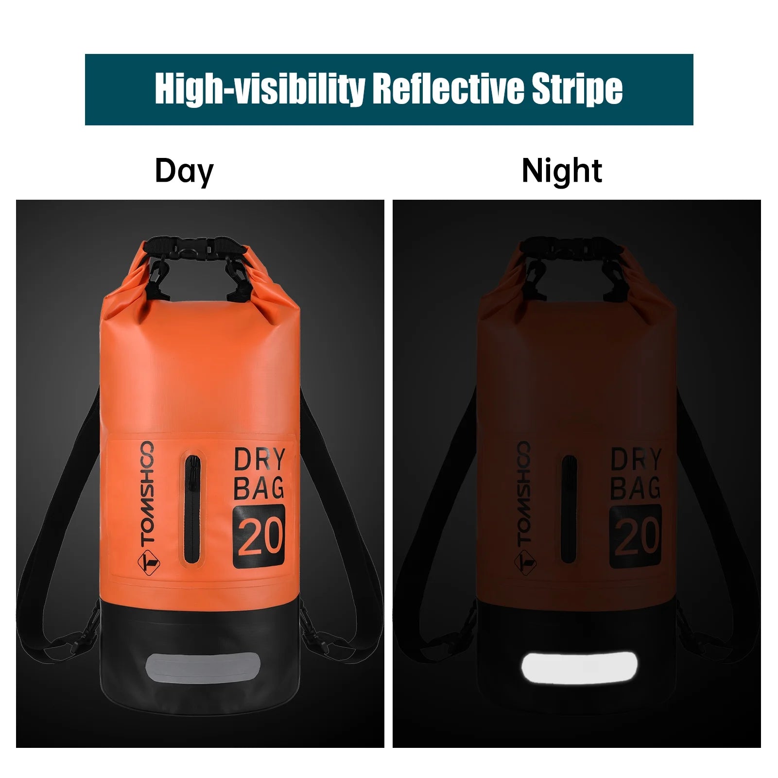 Waterproof Roll-Top Travel Backpack Q3993