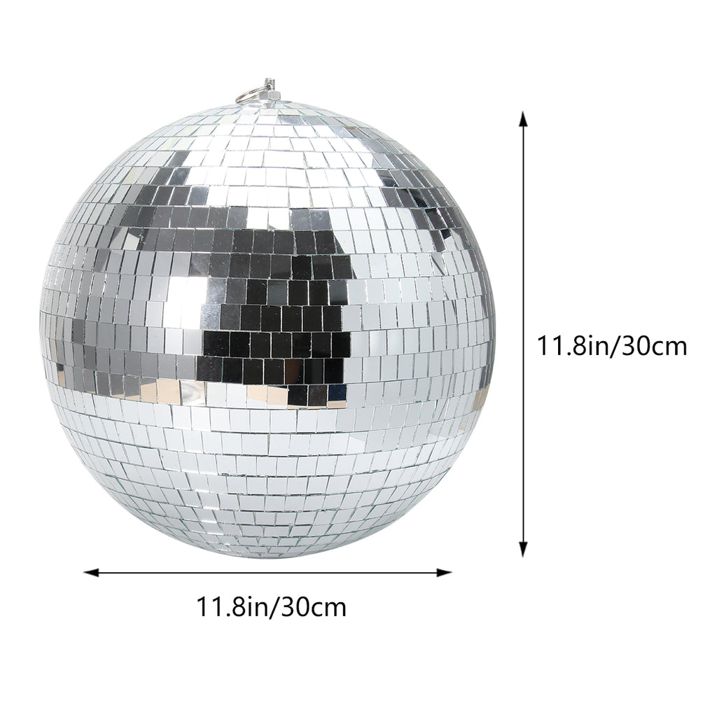 Silver Disco Mirror Ball with Hook V33458