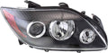 Passenger Side Head Light Assembly Black Housing D585582