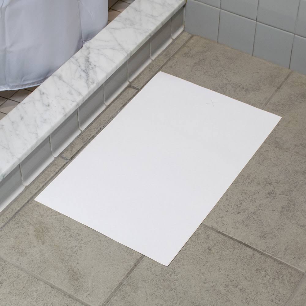 White Paper Bath Mat, 14 x 21.25, 500/Carton T12630