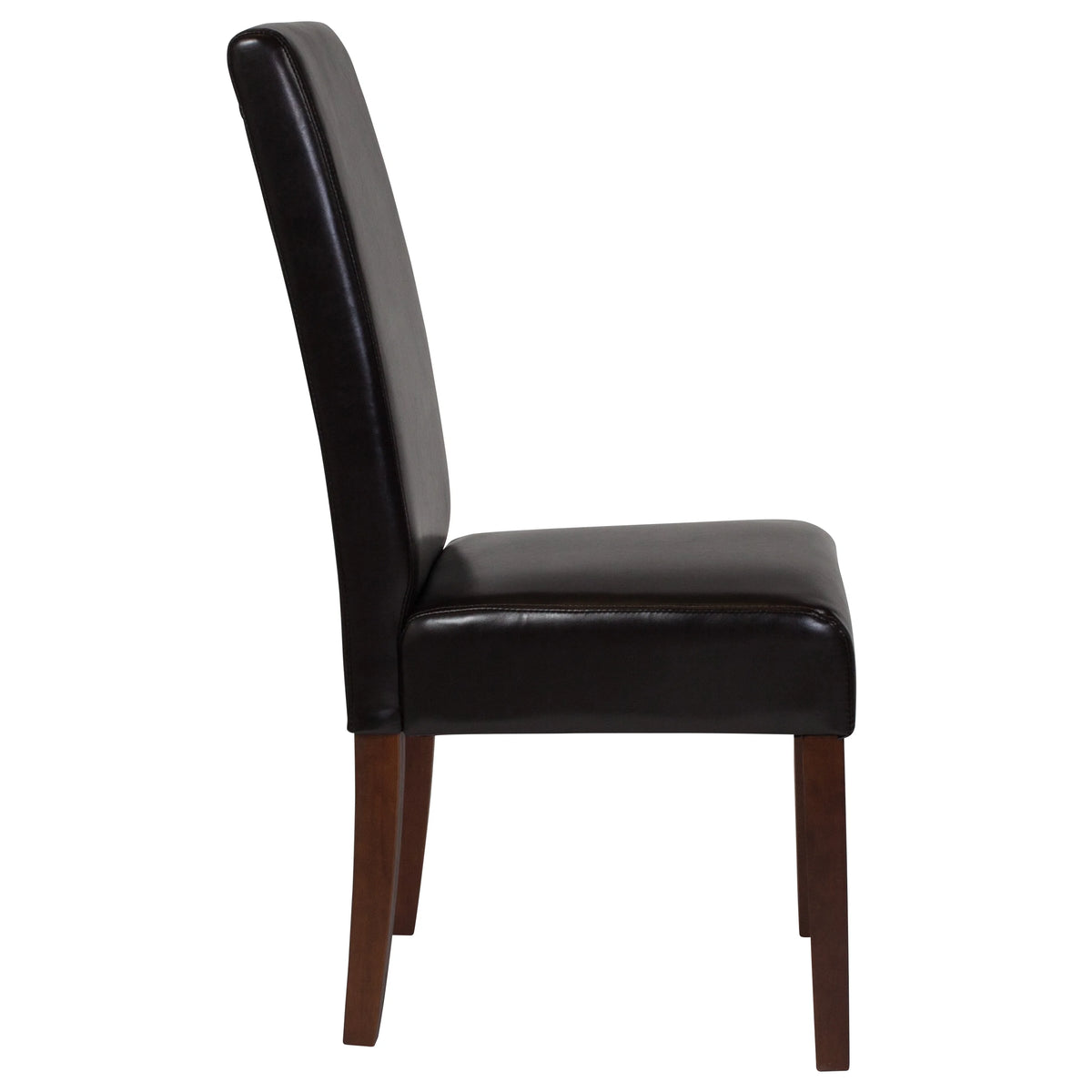 Brown Faux Leather Dining Chair W735115