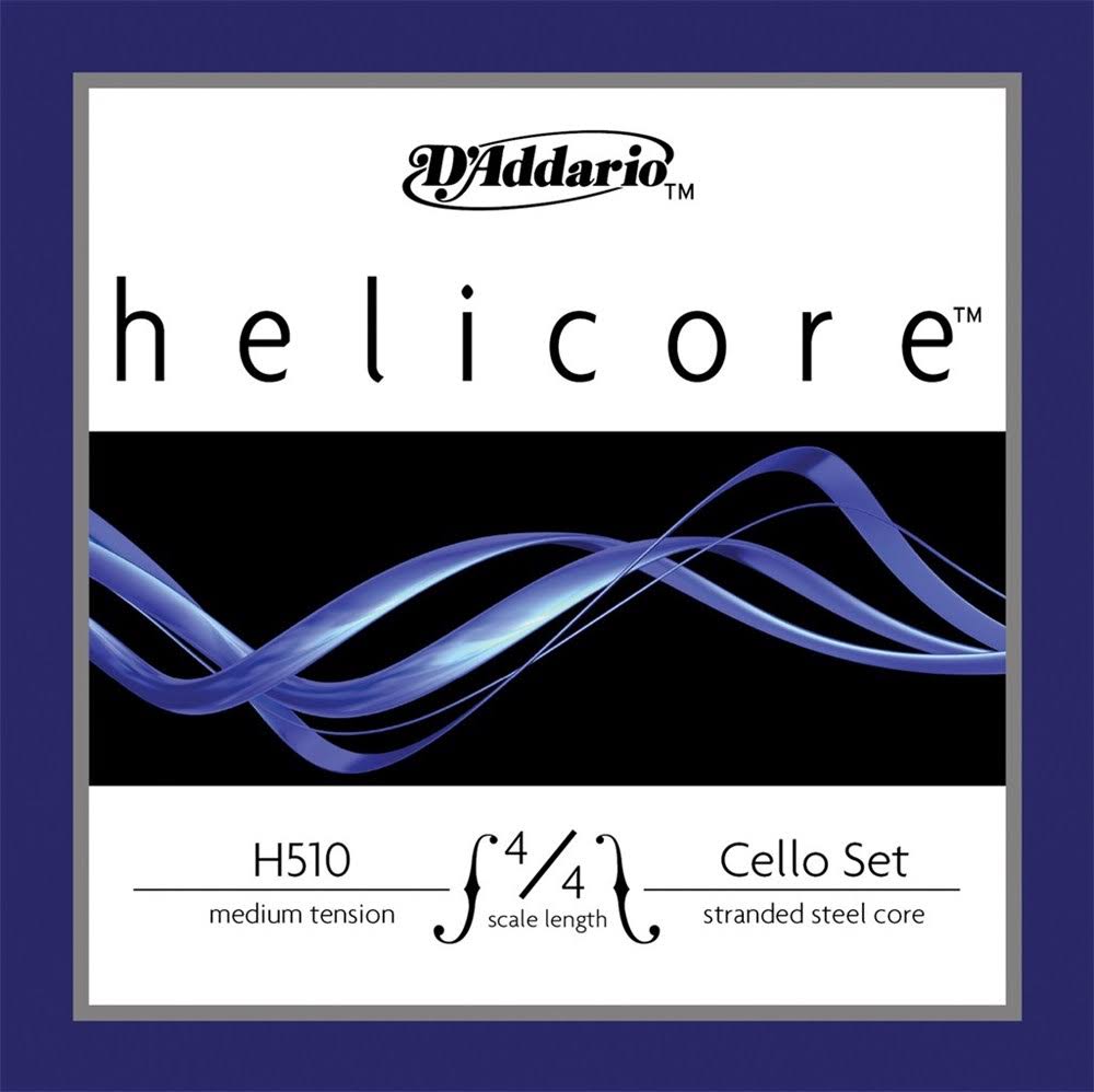 Helicore Cello String Set, 4/4 Scale, Medium Tension F43431