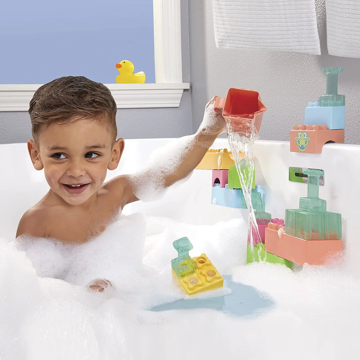 Splash Blocks Bath Toy for Babies and Toddlers U7020