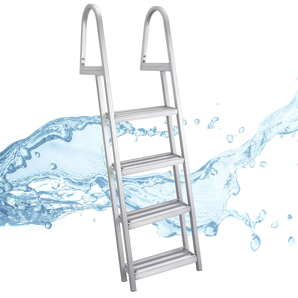 Heavy Duty Aluminum 4 Step Removable Boarding Ladder U30082