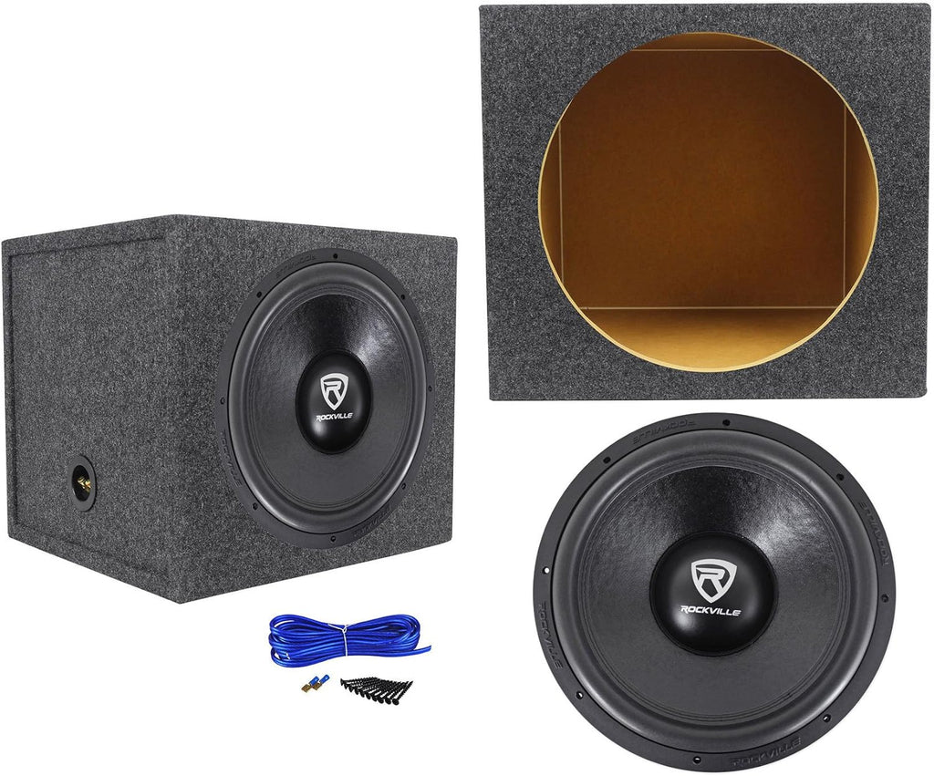 15" 4000w Car Audio Subwoofer with Sealed Sub Box Enclosure F42988
