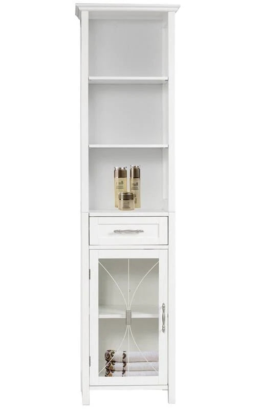 White Linen Cabinet P163