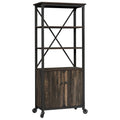 3-Shelf Metal Frame Mobile Bookcase K82239