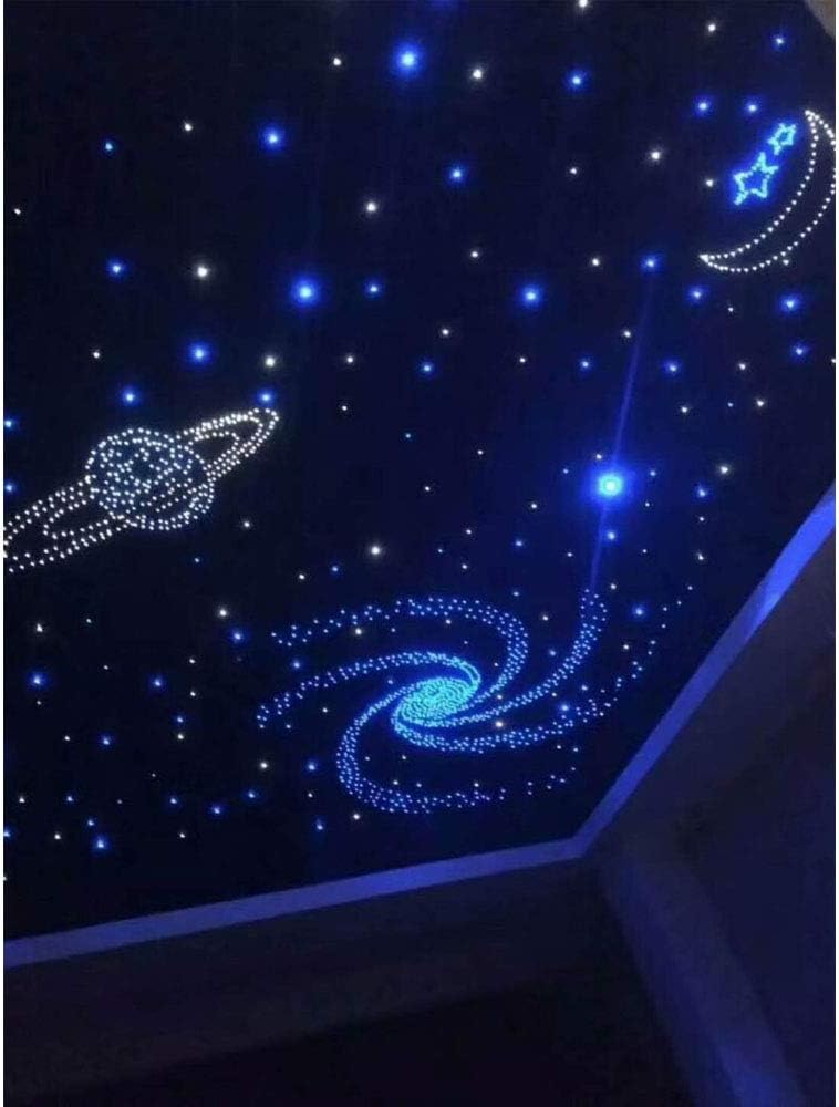 Bluetooth Fiber Optic Star Ceiling Light Kit Mixed 375pcs 9.8ft Strands H6122
