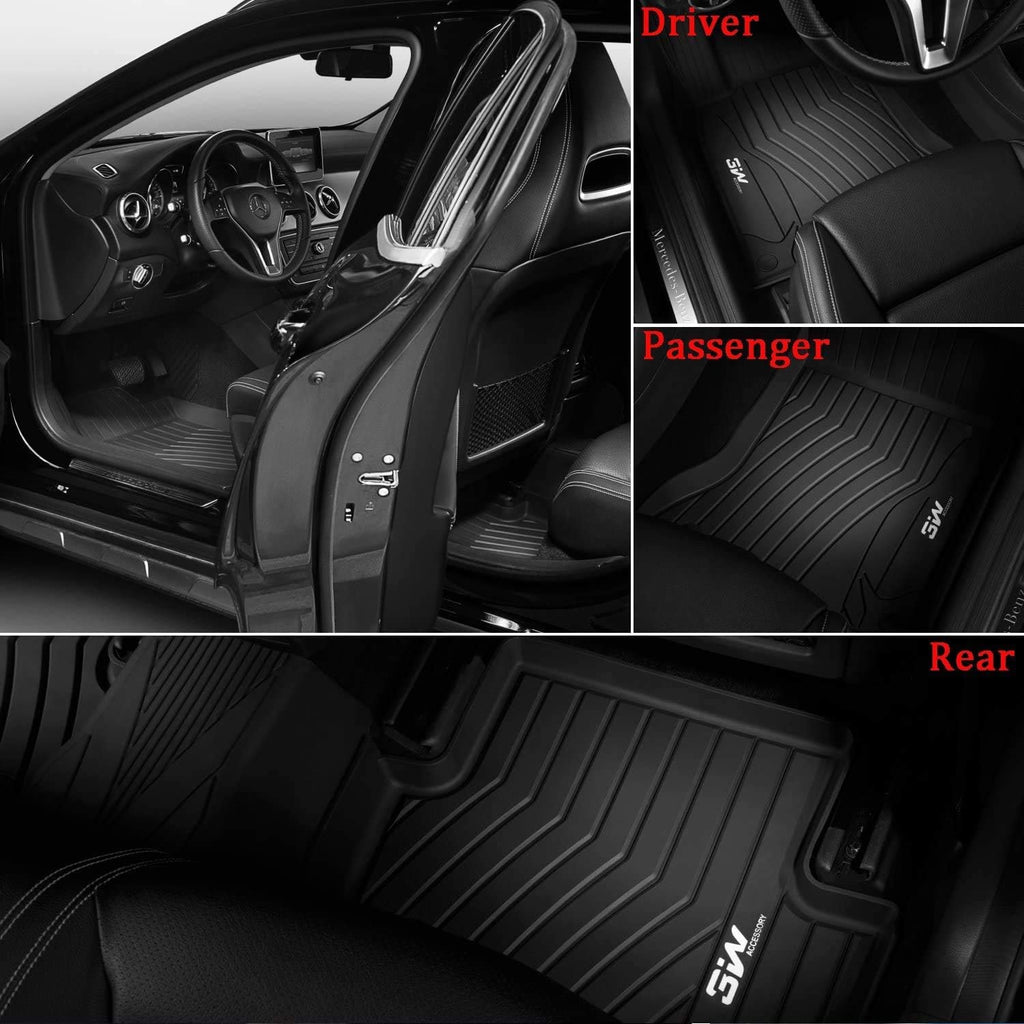 Black TPE Custom Fit Floor Liner for Mercedes Benz CLA Class J43400