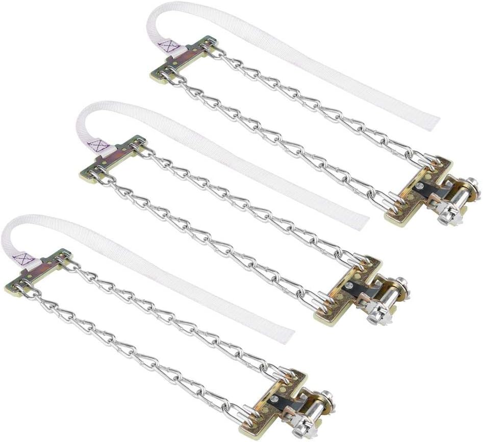 3pcs Clip-on Steel Tire Snow Chain (Large) X90989