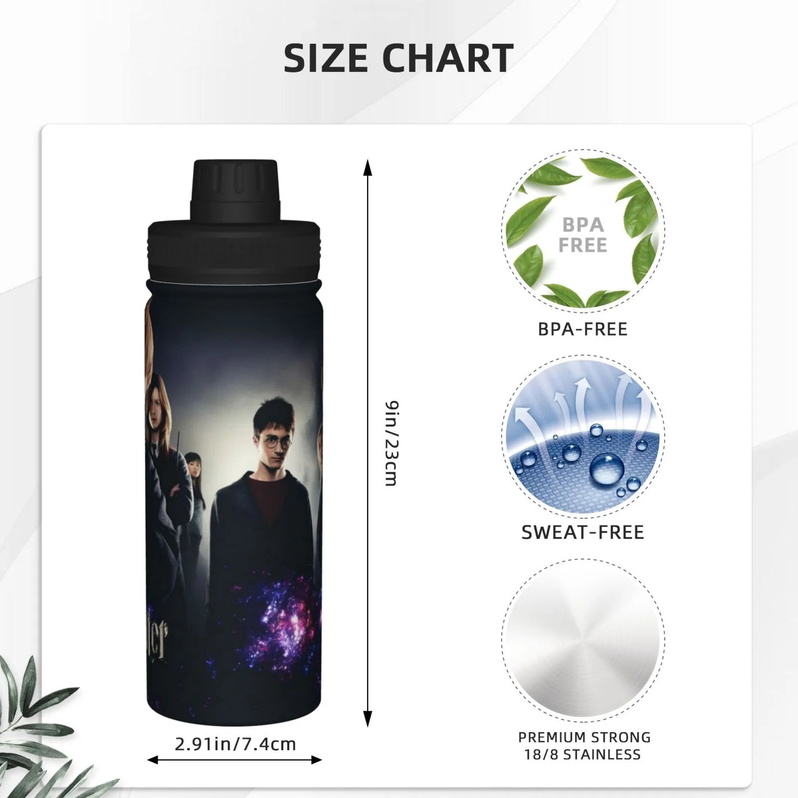 18OZ Insulated Stainless Steel Water Bottle B337