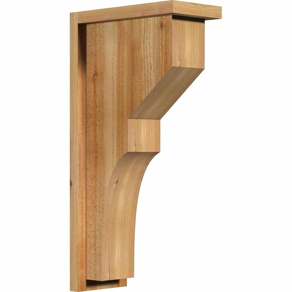 Monterey Rough Sawn Corbel with Backplate, Western Red Cedar K64255