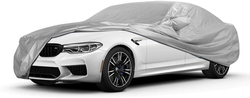 Silver Metallic Car Cover E5259