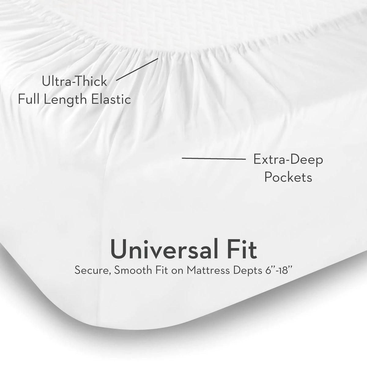 Split Cal King White Reversible Bed in A Bag K23553