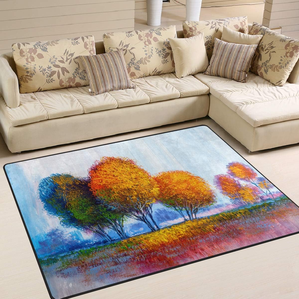 Area Rug Pad Floor Mat 5'3" x 4' (63 x 48 inch) H640917