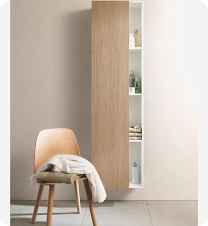 Bi-Color White High Gloss Tall Cabinet X144
