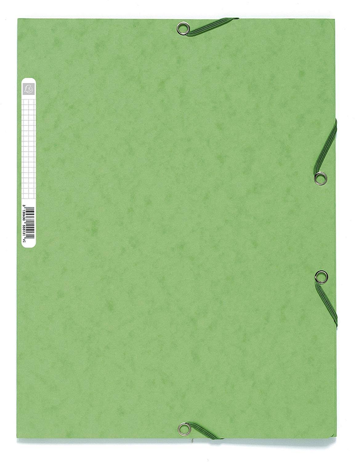 Soft Green A4 3 Flap Folders, Pack of 25 E202404